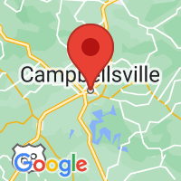 Map of Campbellsville, KY US